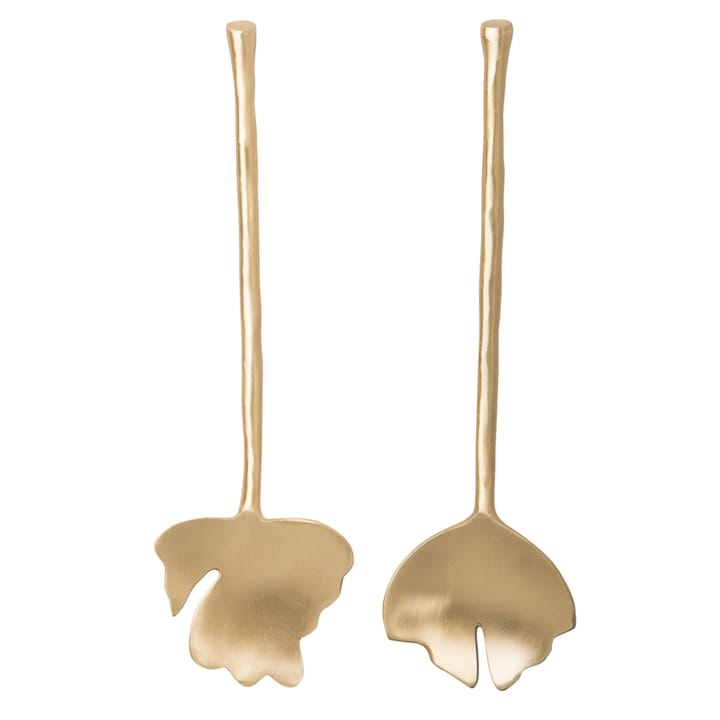 Leaves salad 餐具 cutlery 2 pieces - Brass - URBAN NATURE CULTURE