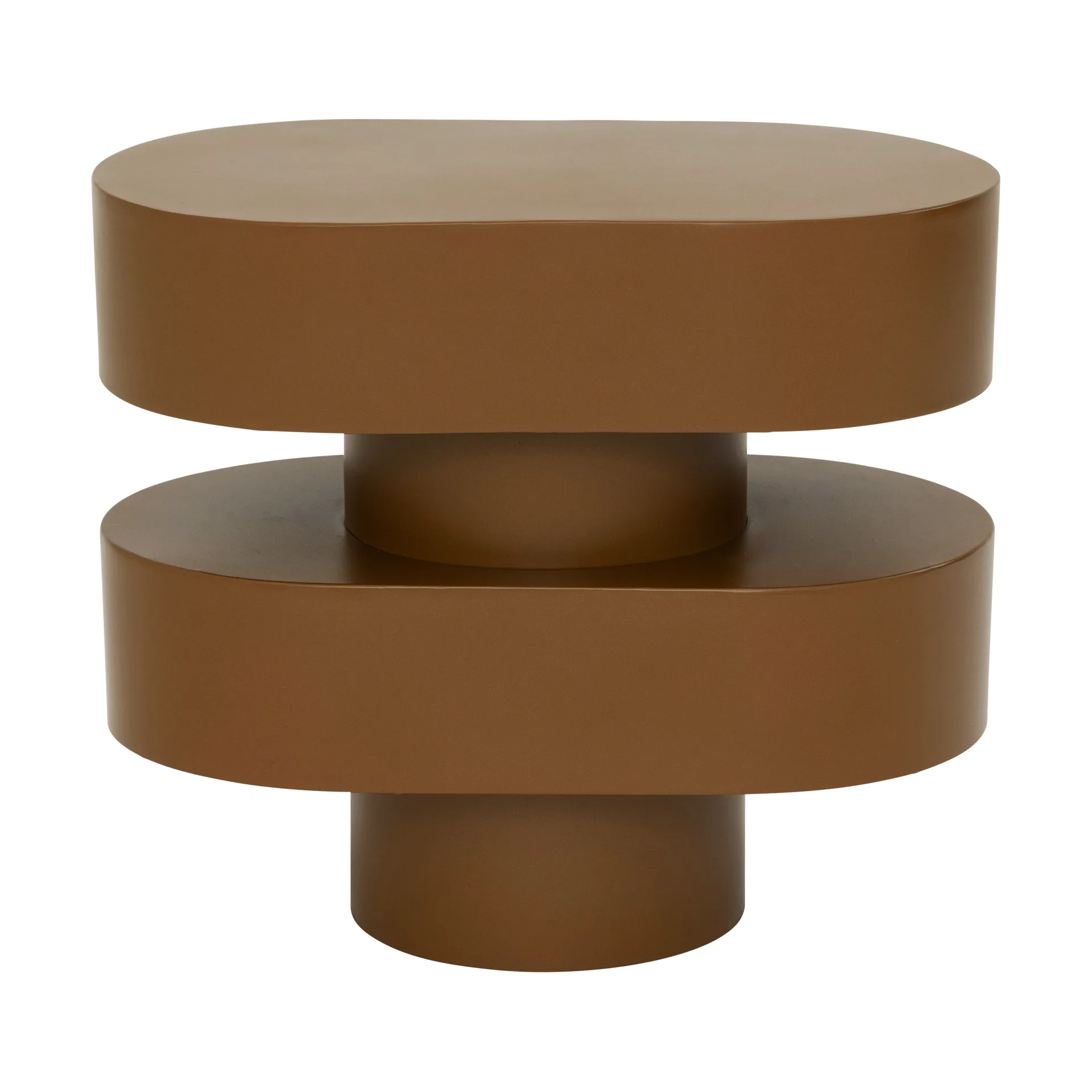 Oval 小边桌 34 cm, Golden 褐色 URBAN NATURE CULTURE