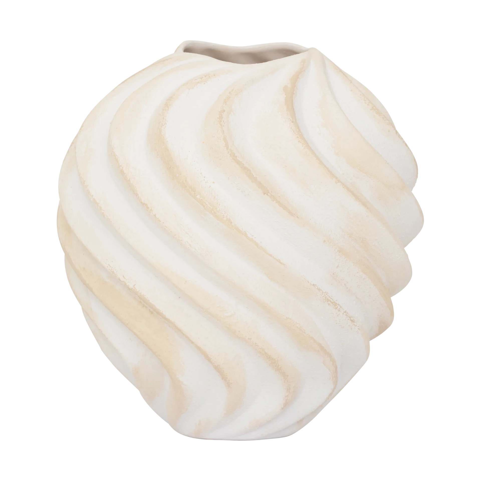 Ribbed 花瓶 Ø22 cm, 褐色 URBAN NATURE CULTURE