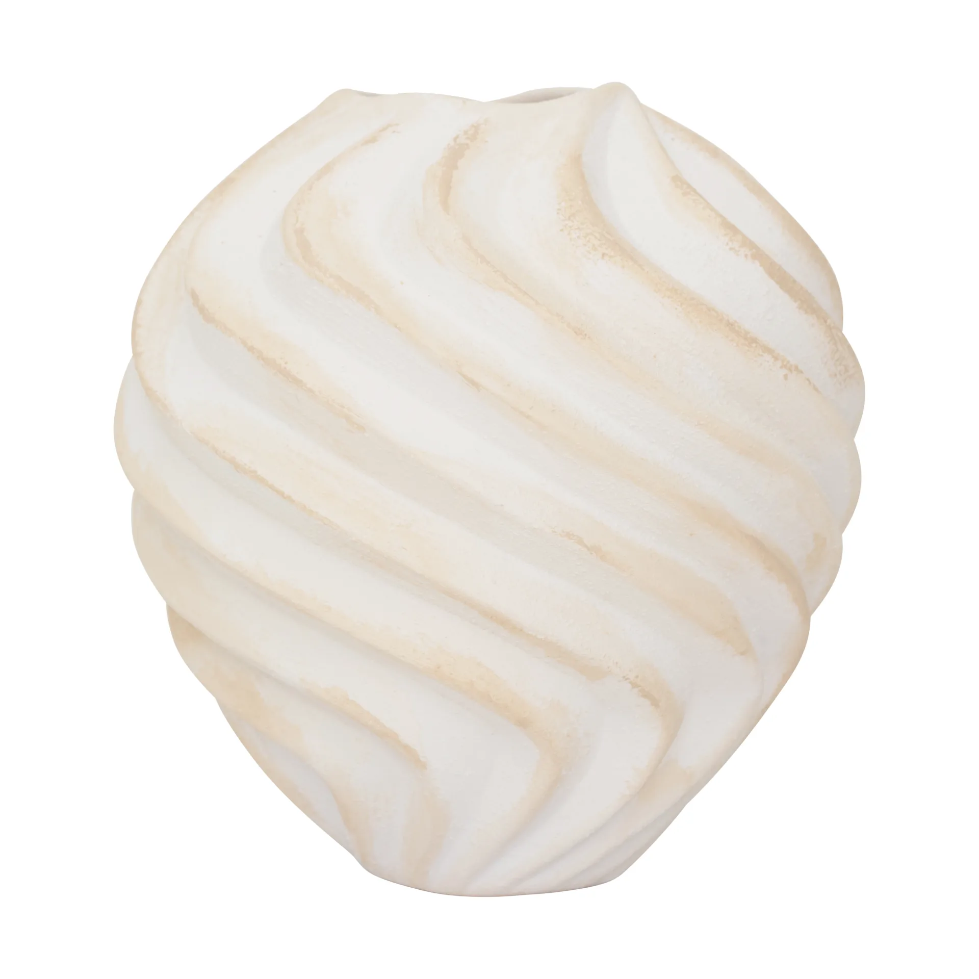 Ribbed 花瓶 Ø22 cm, 褐色 URBAN NATURE CULTURE