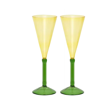 Urban Nature Culture 礼物套装 champagne glasses 两件套装 - 粉色 - URBAN NATURE CULTURE