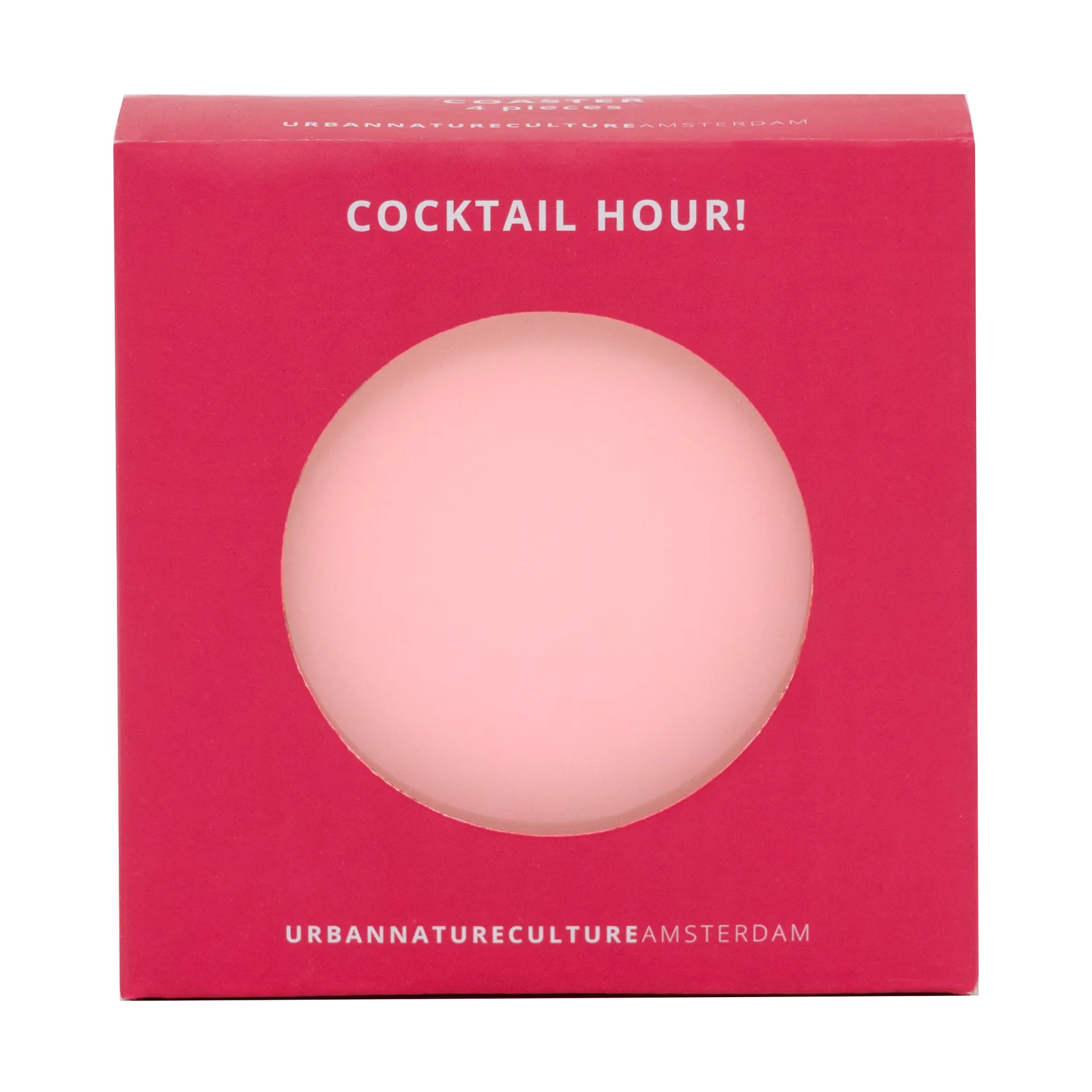 Urban Nature Culture 礼物套装 杯垫 四件套装., 粉色 URBAN NATURE CULTURE