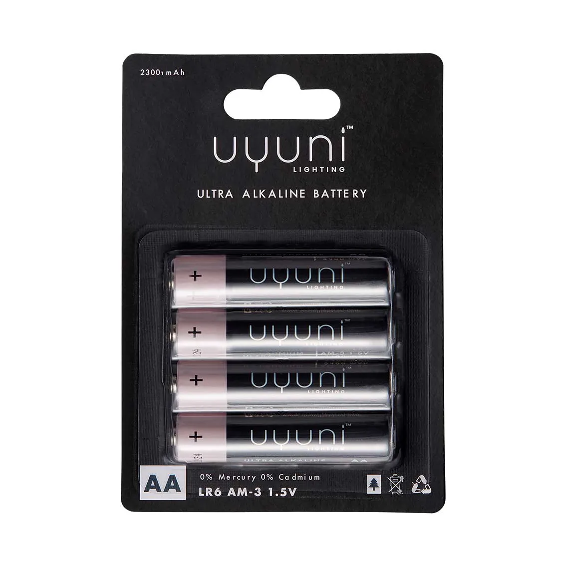 Uyuni 无烟蜡烛专用电池4粒装, AA电池 Uyuni Lighting