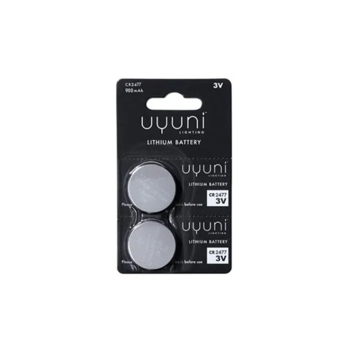 UYUNI CR2477纽扣电池2只装 - 3伏 900毫安时 - Uyuni Lighting