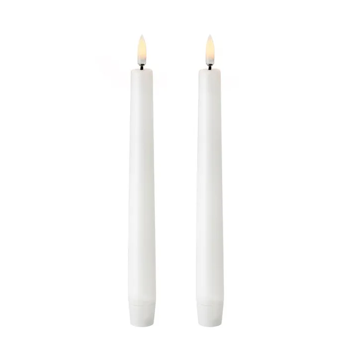 Uyuni LED Taper candles white 两件套装, 20.5 cm Uyuni Lighting