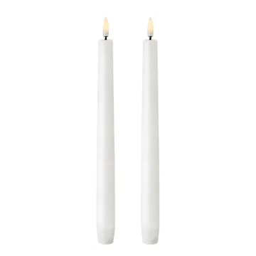Uyuni LED Taper candles white 两件套装 - 25,2 cm - Uyuni Lighting