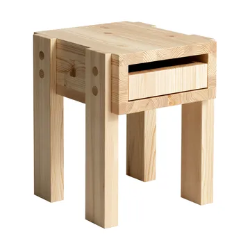 003 Stilts 边桌 - 哑光油蜡处理松木_40x36x45cm - Vaarnii