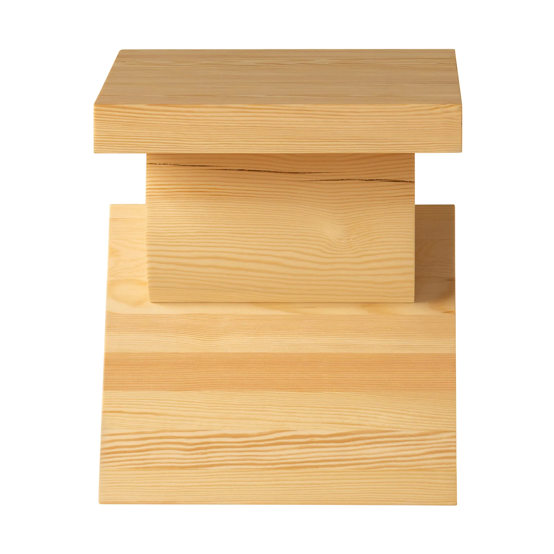 006 AA 边桌, 哑光油蜡处理松木_40x40x45cm Vaarnii