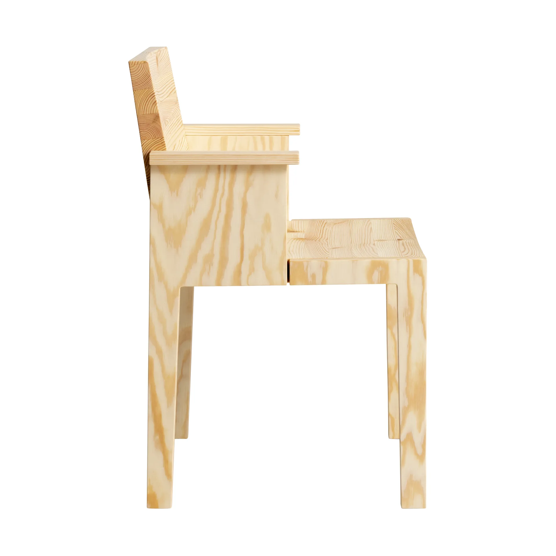 016 Maasto  dining armchair, 哑光油蜡处理松木 Vaarnii