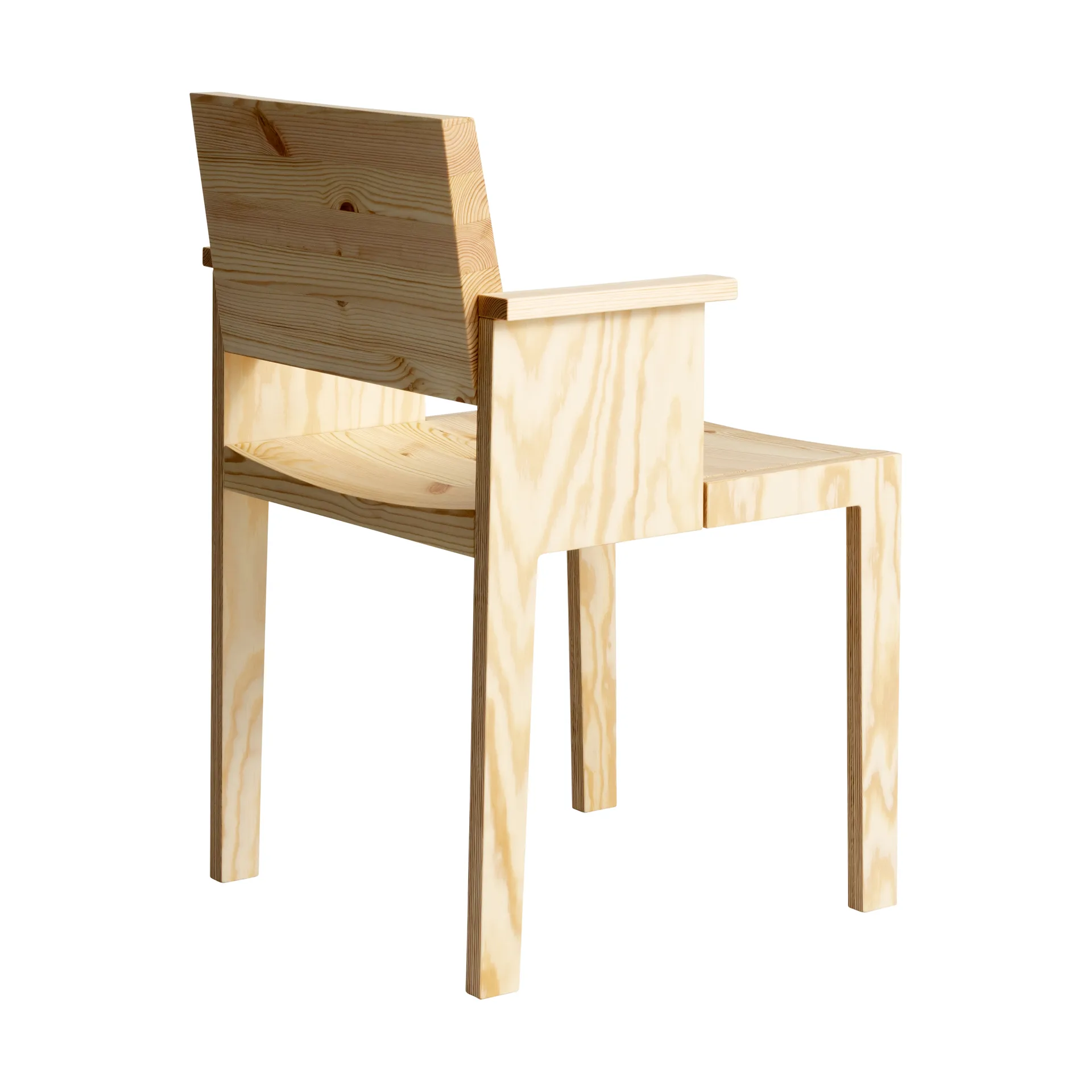 016 Maasto  dining armchair, 哑光油蜡处理松木 Vaarnii