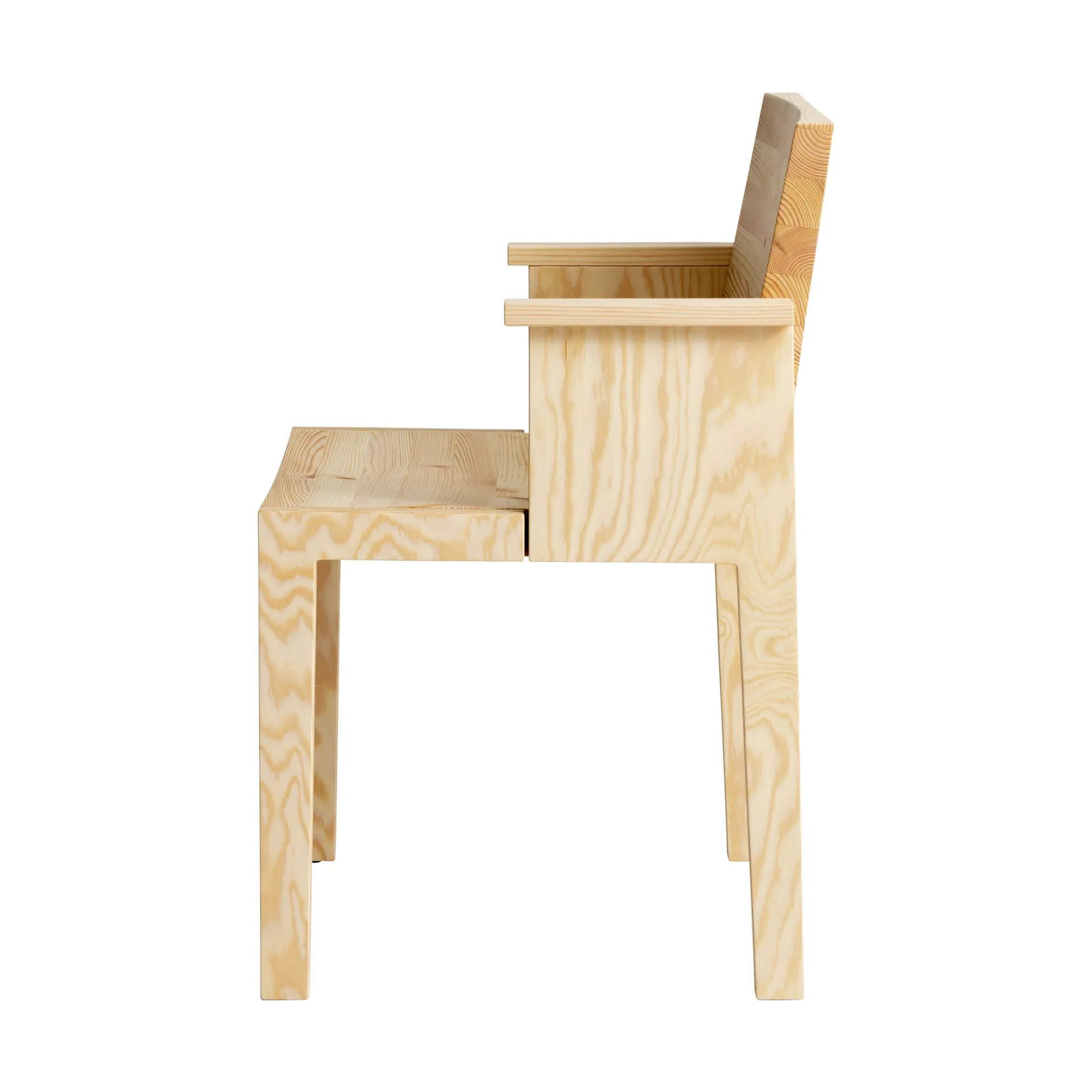 016 Maasto  dining armchair, 哑光油蜡处理松木 Vaarnii