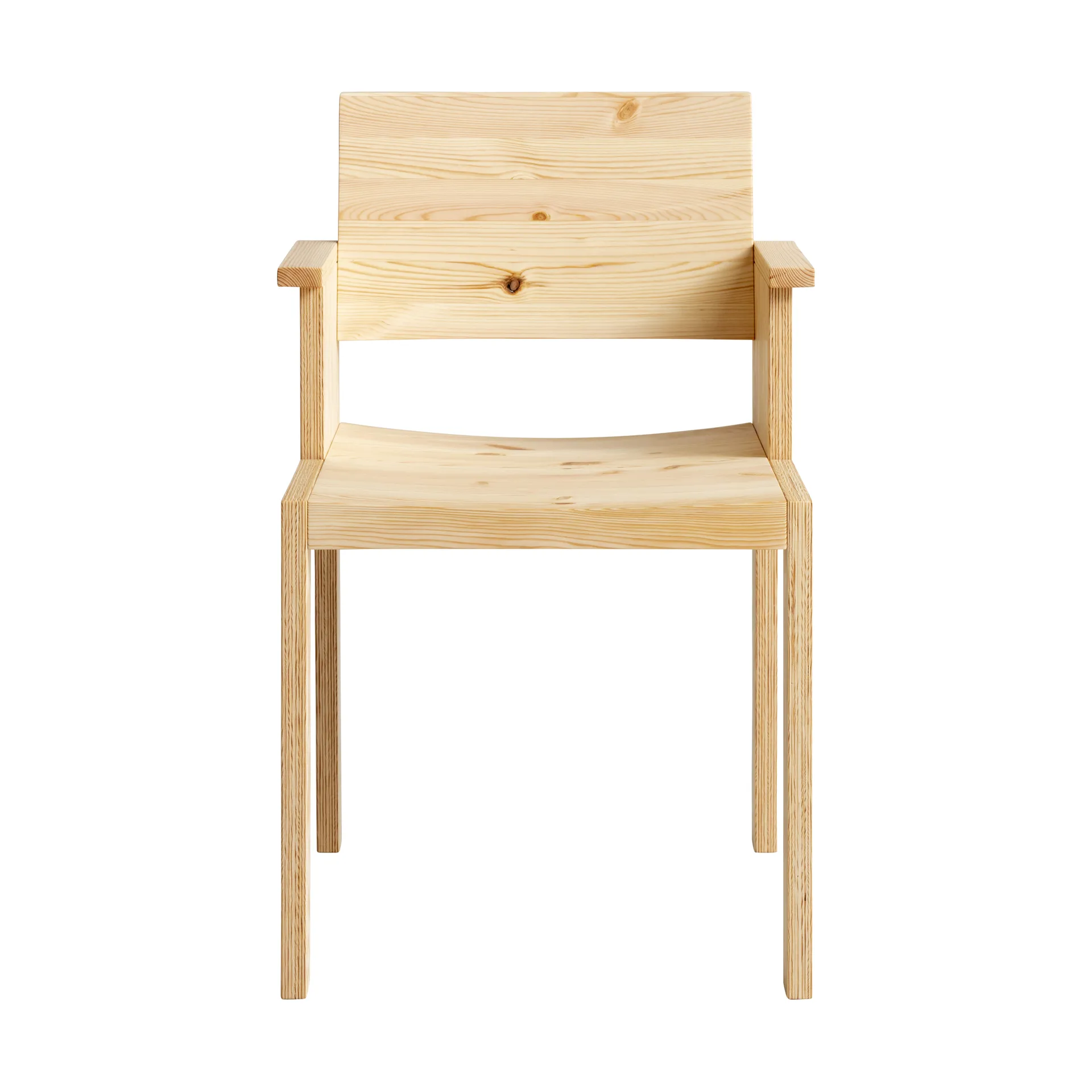 016 Maasto  dining armchair, 哑光油蜡处理松木 Vaarnii