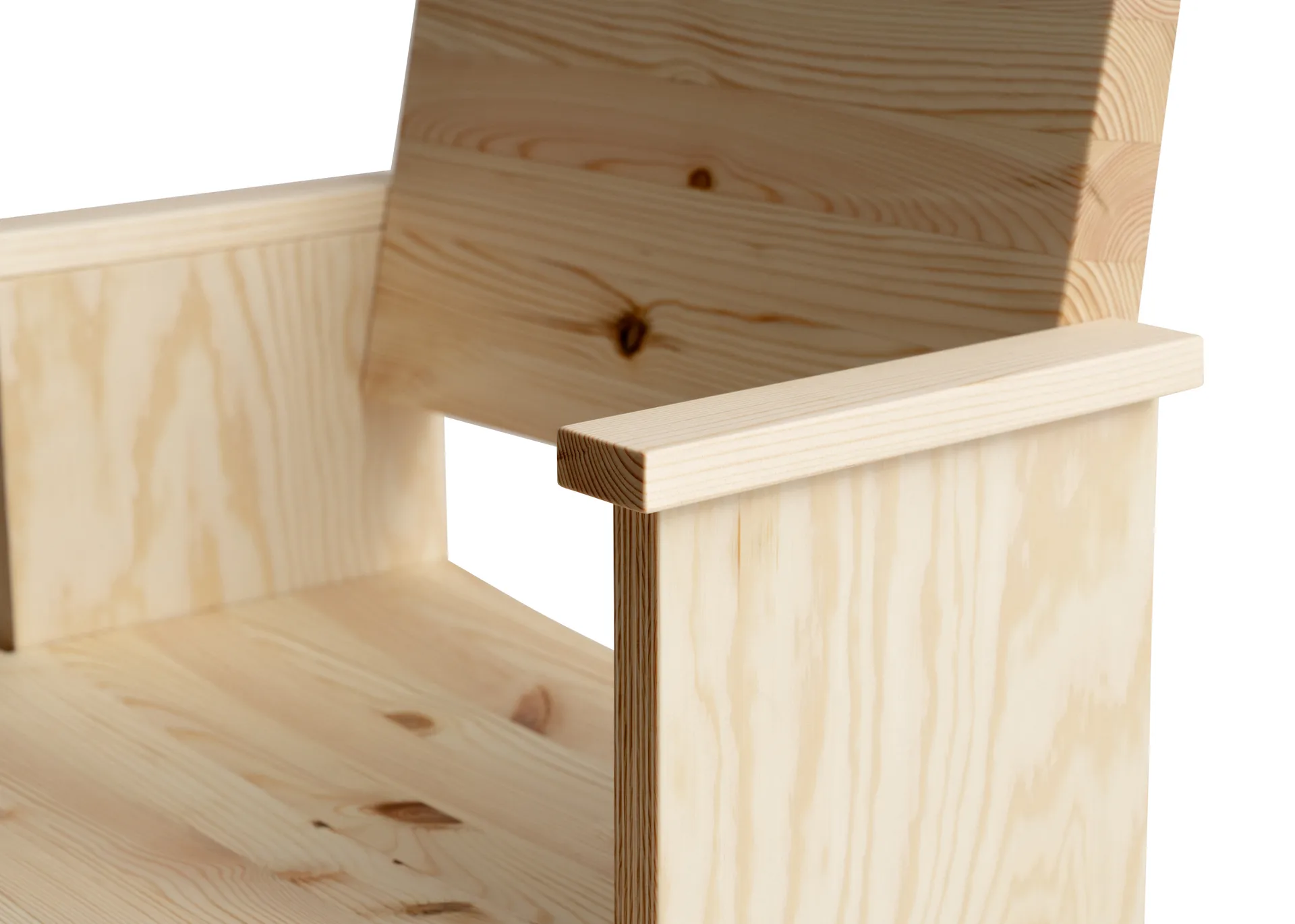 016 Maasto  dining armchair, 哑光油蜡处理松木 Vaarnii