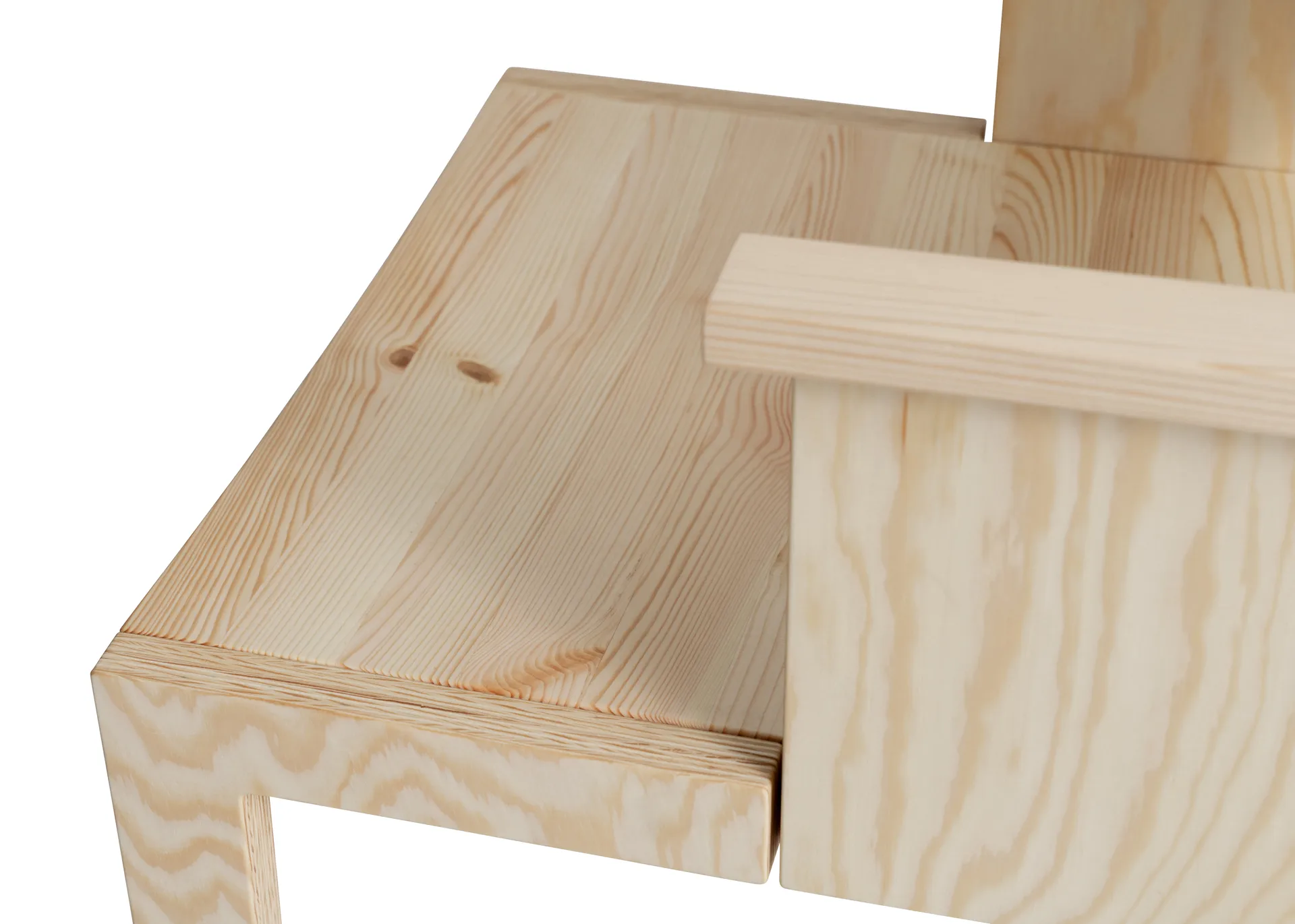 016 Maasto  dining armchair, 哑光油蜡处理松木 Vaarnii