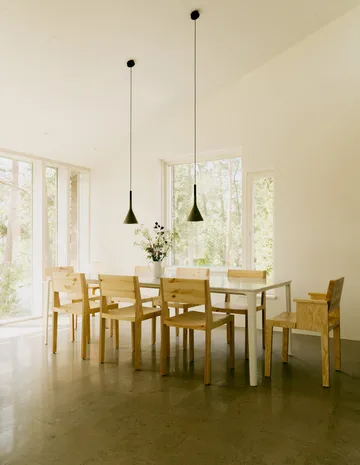 016 Maasto  dining armchair - 哑光油蜡处理松木 - Vaarnii