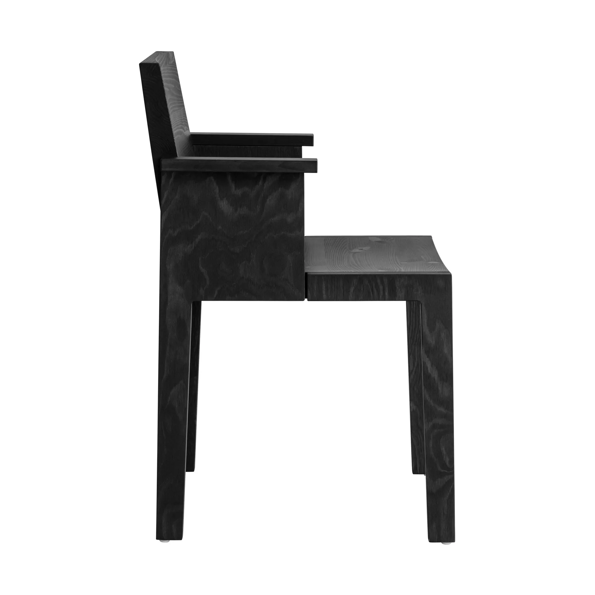 016 Maasto  dining armchair, 黑色染色松木 Vaarnii