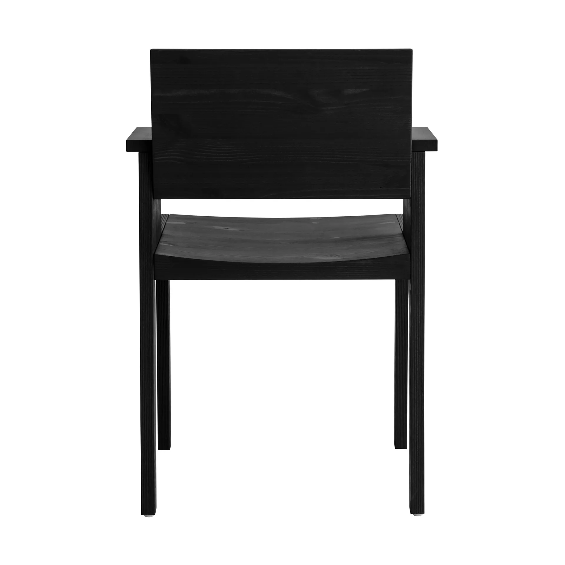 016 Maasto  dining armchair, 黑色染色松木 Vaarnii