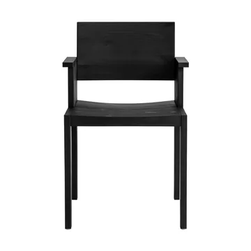 016 Maasto  dining armchair - 黑色染色松木 - Vaarnii