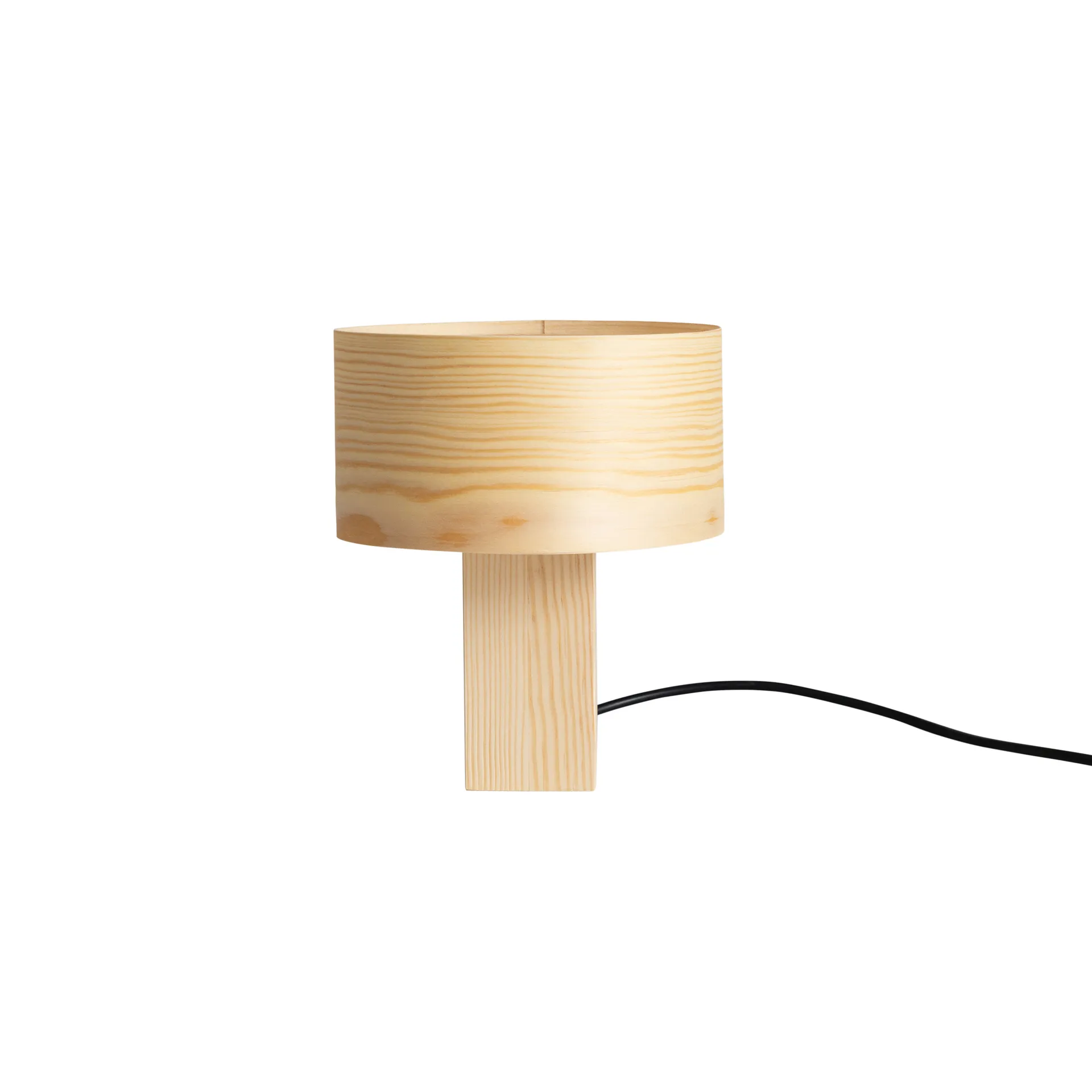 018 Hoop Table Lamp 台灯, 哑光油蜡处理松木_23cm Vaarnii