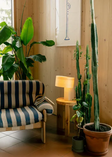 018 Hoop Table Lamp 台灯 - 哑光油蜡处理松木_23cm - Vaarnii