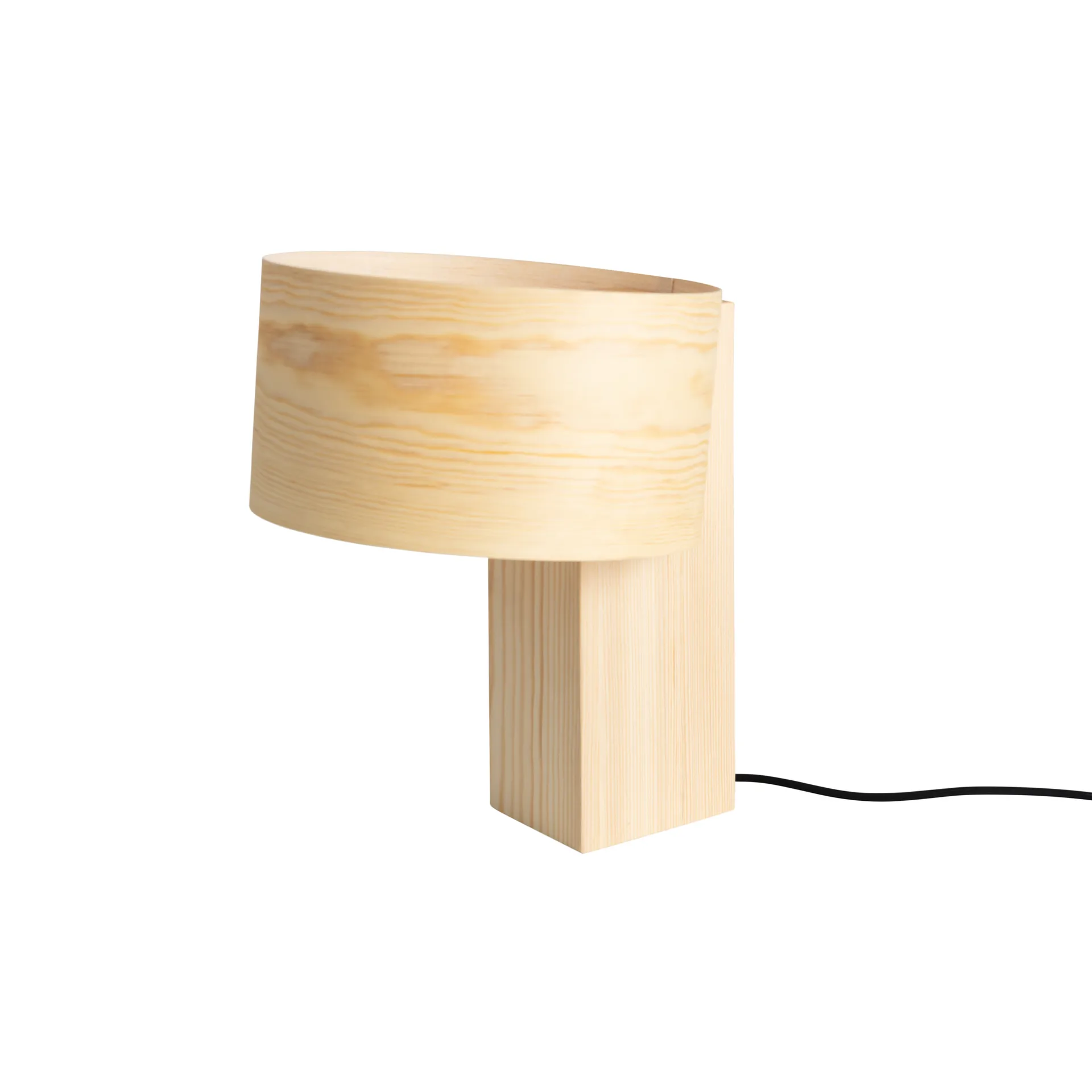 018 Hoop Table Lamp 台灯, 哑光油蜡处理松木_34cm Vaarnii