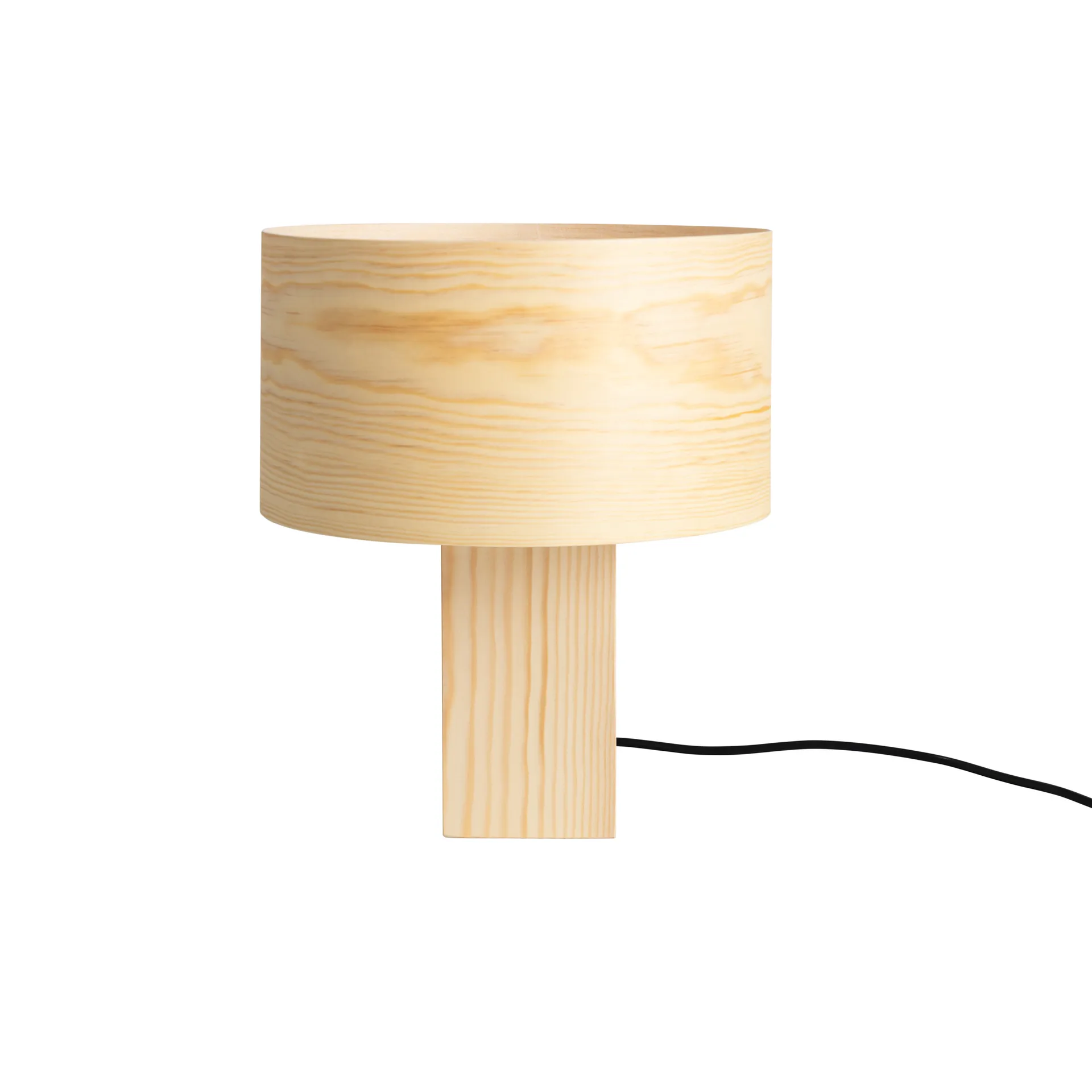 018 Hoop Table Lamp 台灯, 哑光油蜡处理松木_34cm Vaarnii
