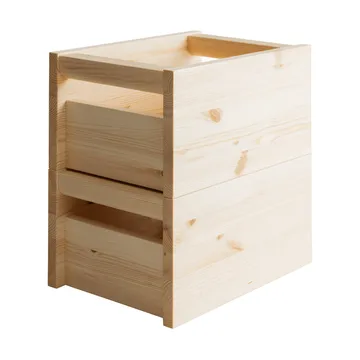 020 Koppa Crate 收纳箱 - 油蜡处理松木，小号 29x43x22cm - Vaarnii