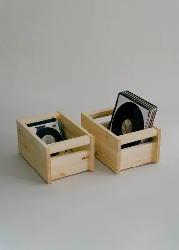 020 Koppa Crate 收纳箱 - 油蜡处理松木，小号 29x43x22cm - Vaarnii