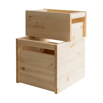 020 Koppa Crate 收纳箱 - 油蜡处理松木，large 38x43x36cm - Vaarnii