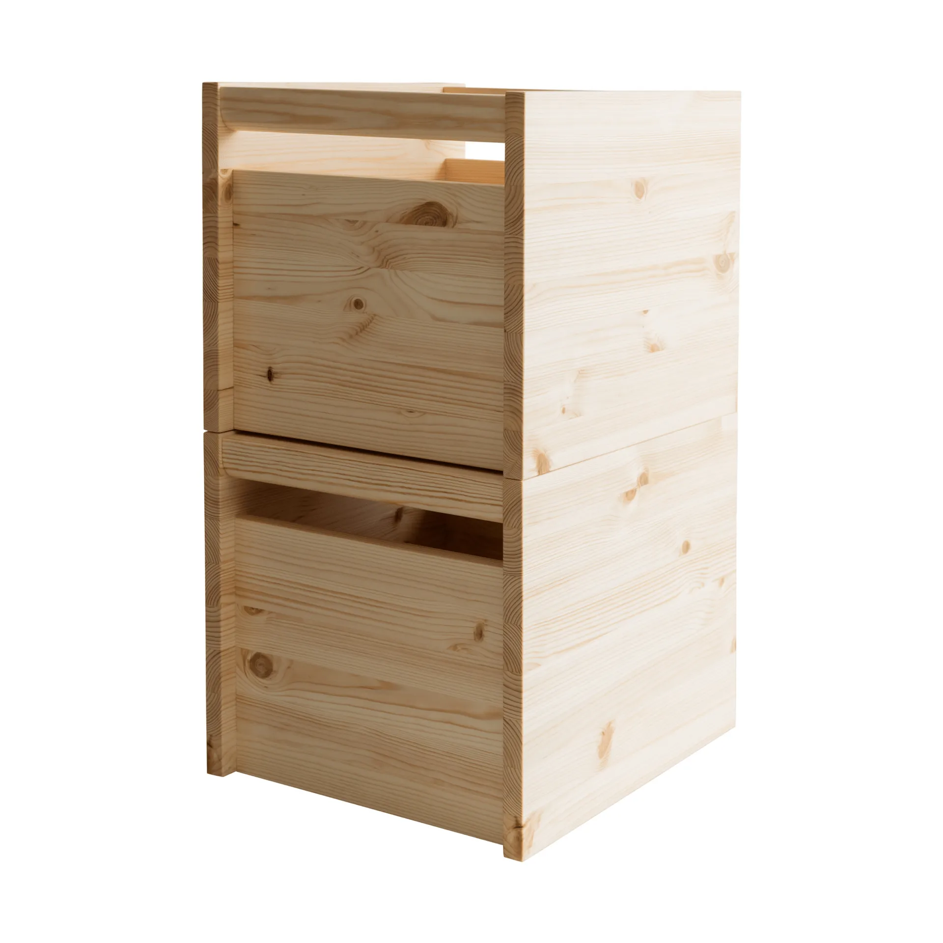 020 Koppa Crate 收纳箱, 油蜡处理松木，large 38x43x36cm Vaarnii