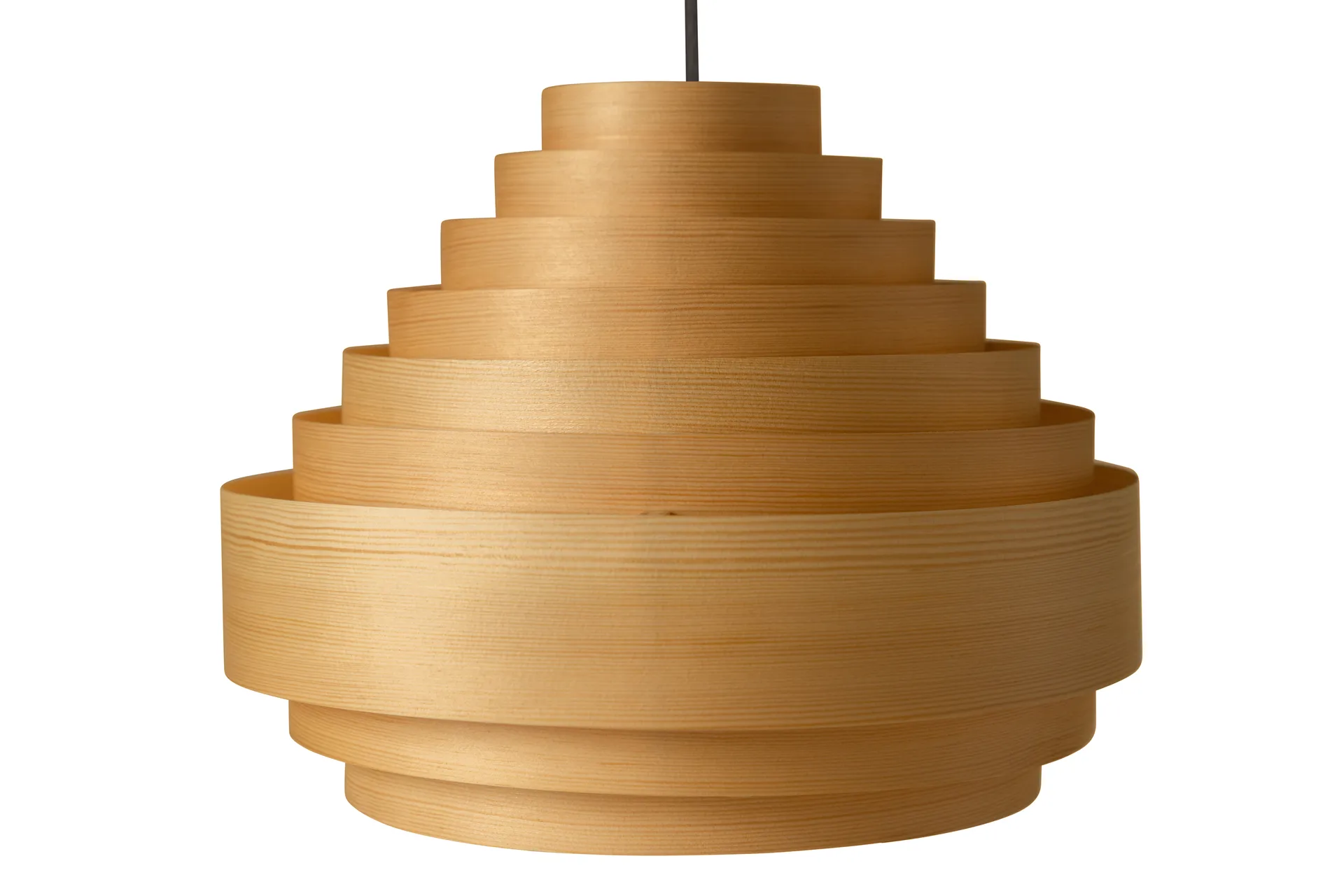 1001 Hans Pendant 吊灯, 哑光油蜡处理松木_Ø38cm Vaarnii