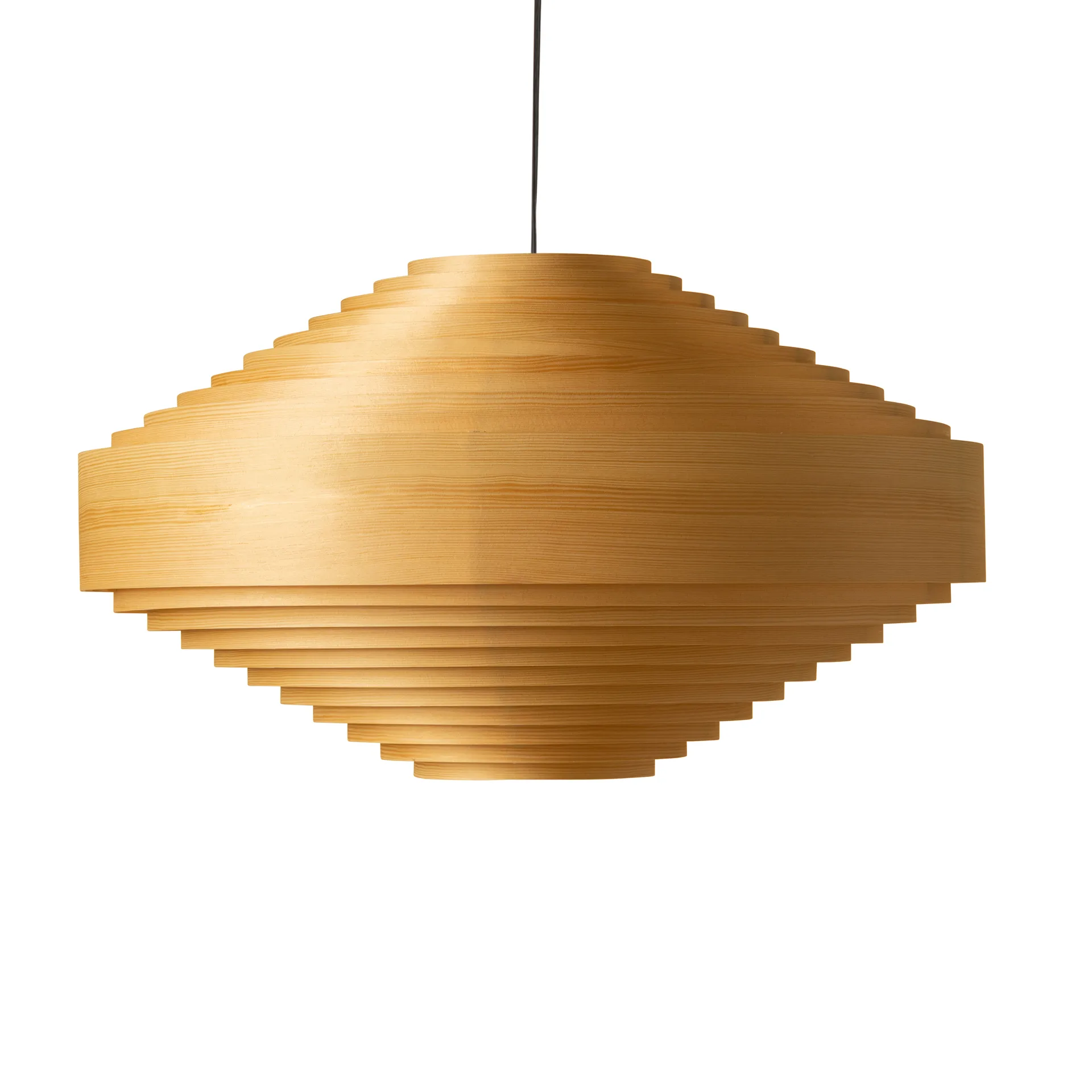 1003 Hans Pendant 吊灯, 哑光油蜡处理松木_Ø60cm Vaarnii