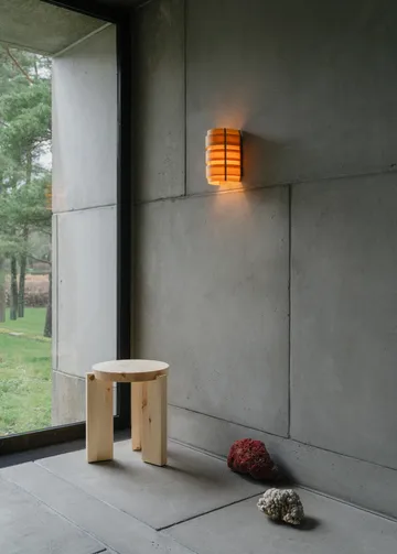1004 Hans 壁灯 - 哑光油蜡处理松木_16x24cm - Vaarnii