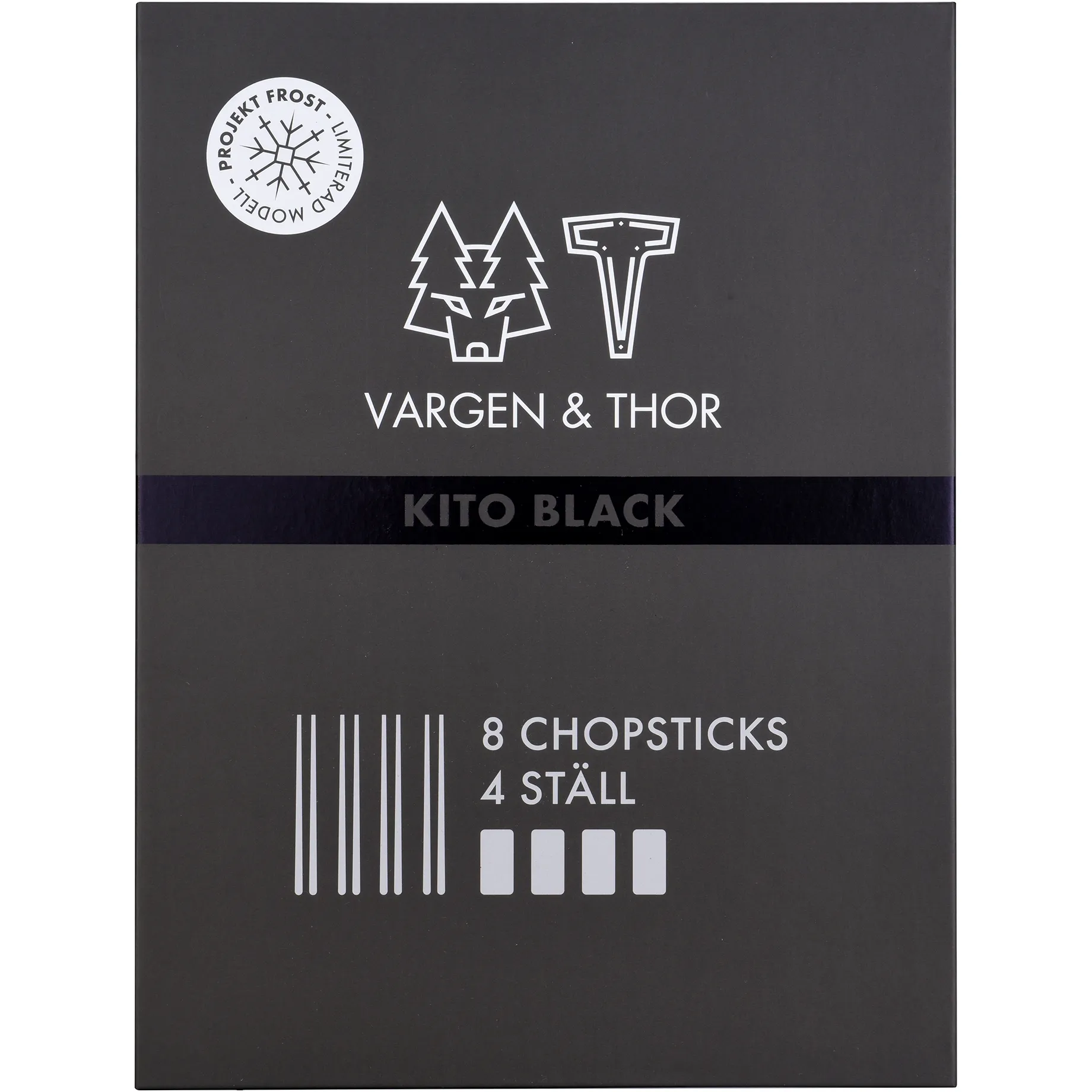 Kito 筷子4双装, 黑色 Vargen & Thor
