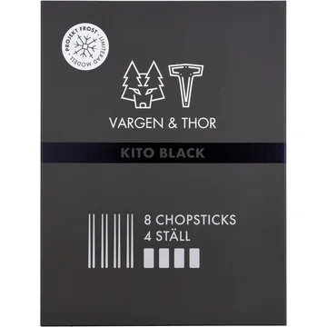 Kito 筷子4双装 - 黑色 - Vargen & Thor