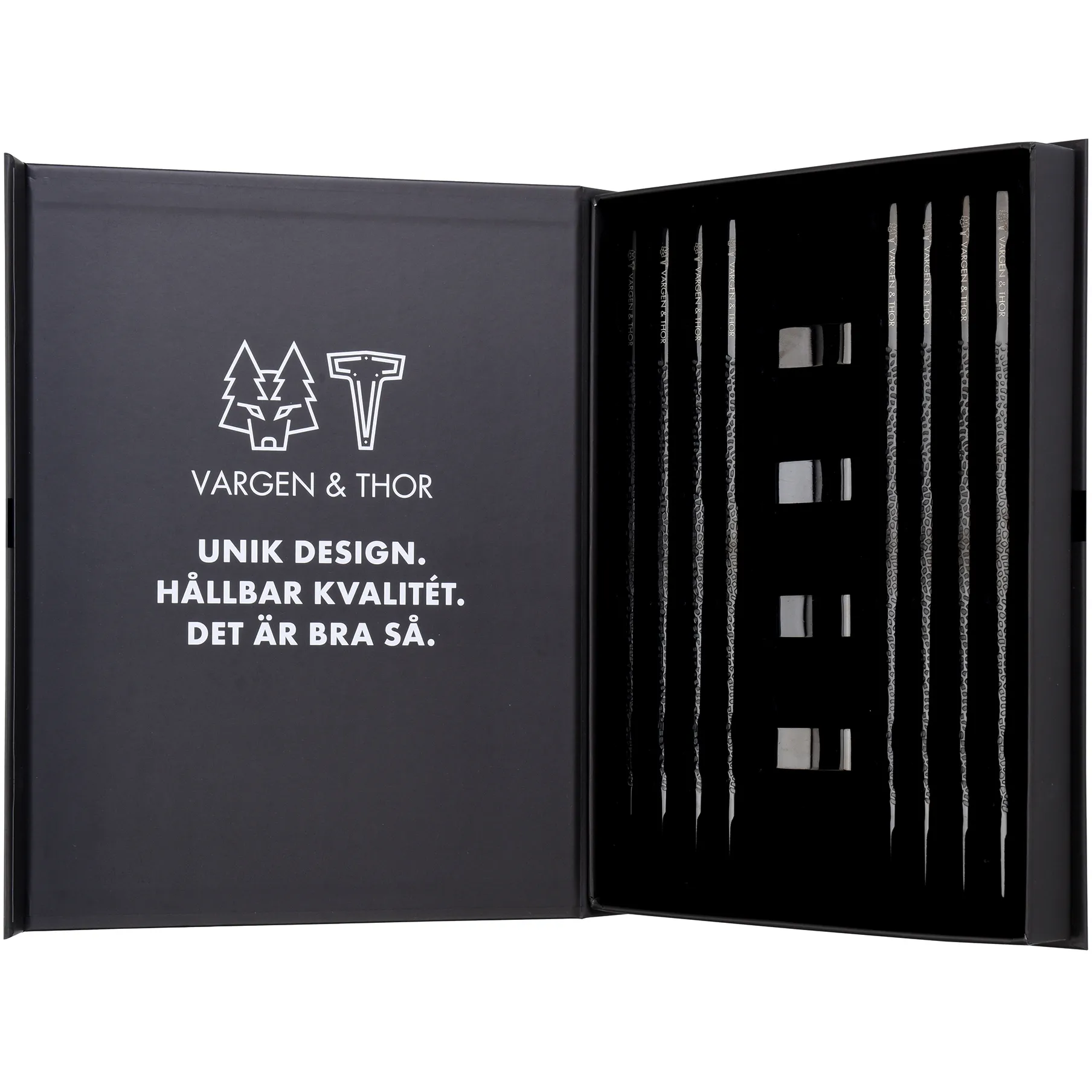 Kito Chopsticks 四件套装, 黑色 Vargen & Thor