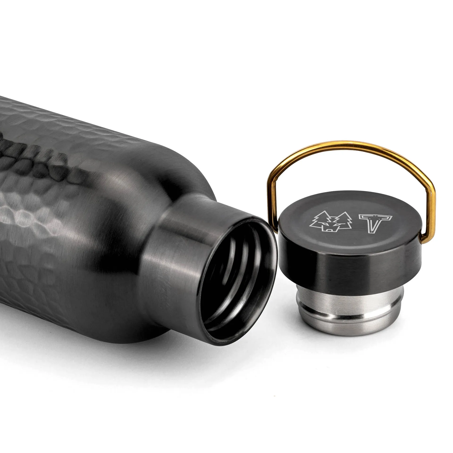 SNÖRÖK 热水瓶750 ml, 哑光 黑色 Vargen & Thor