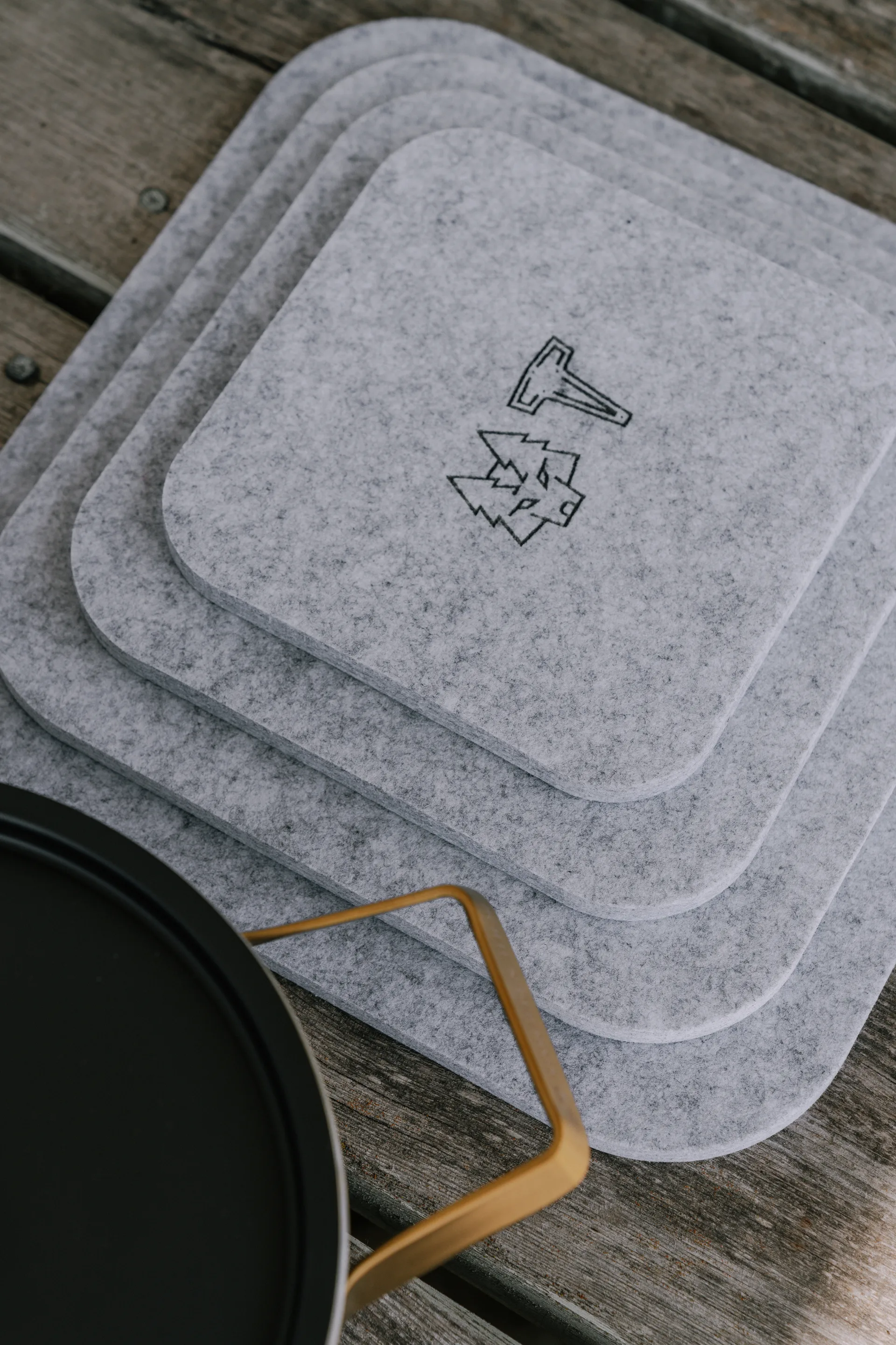 ULT trivet 4件, Ash 灰色 Vargen & Thor