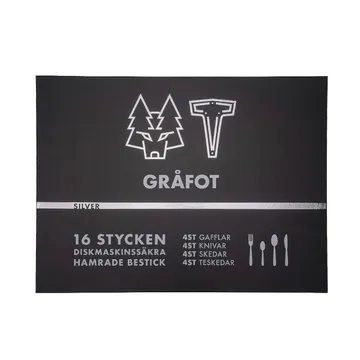 Vargen & Thor 餐具 16件 - 灰足_银色 - Vargen & Thor