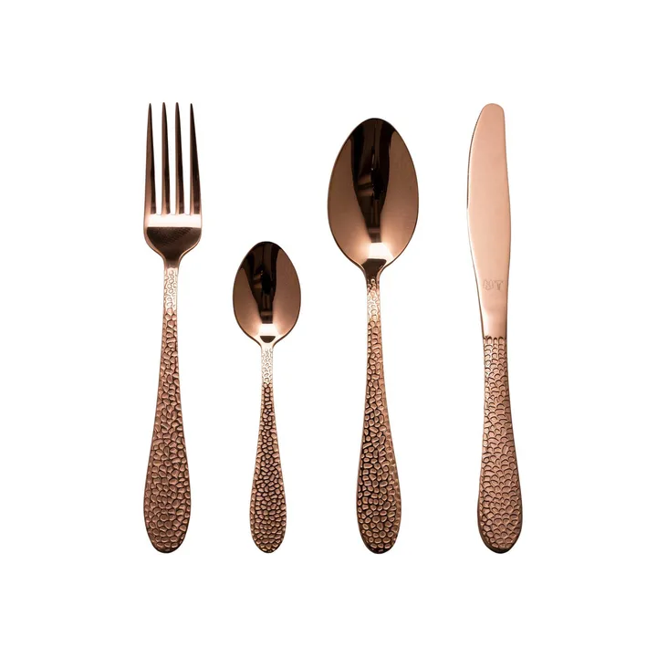 Vargen & Thor 餐具 16件 - 菲尼克斯_铜色 - Vargen & Thor