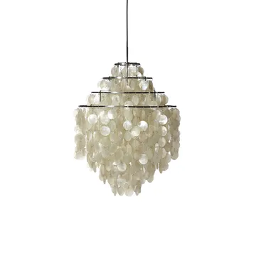Fun 0 DM 吊灯 - Mother of pearl, chrome - Verpan