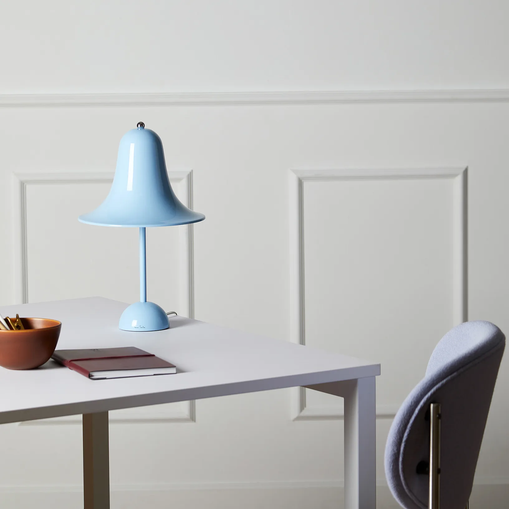 Pantop 台灯 23 cm, light 蓝色 Verpan