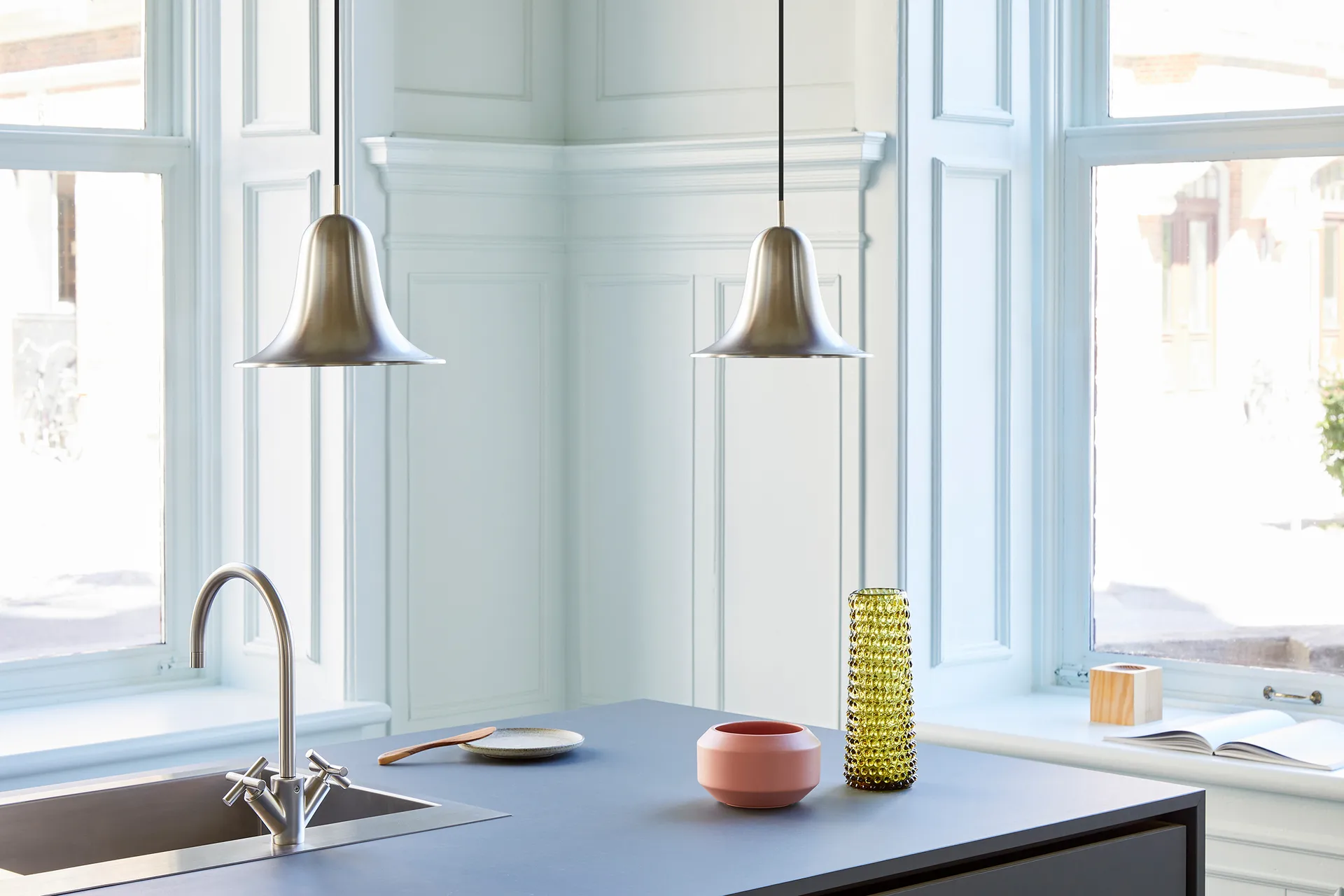 Pantop 吊灯 23 cm, Matt Metallic Verpan