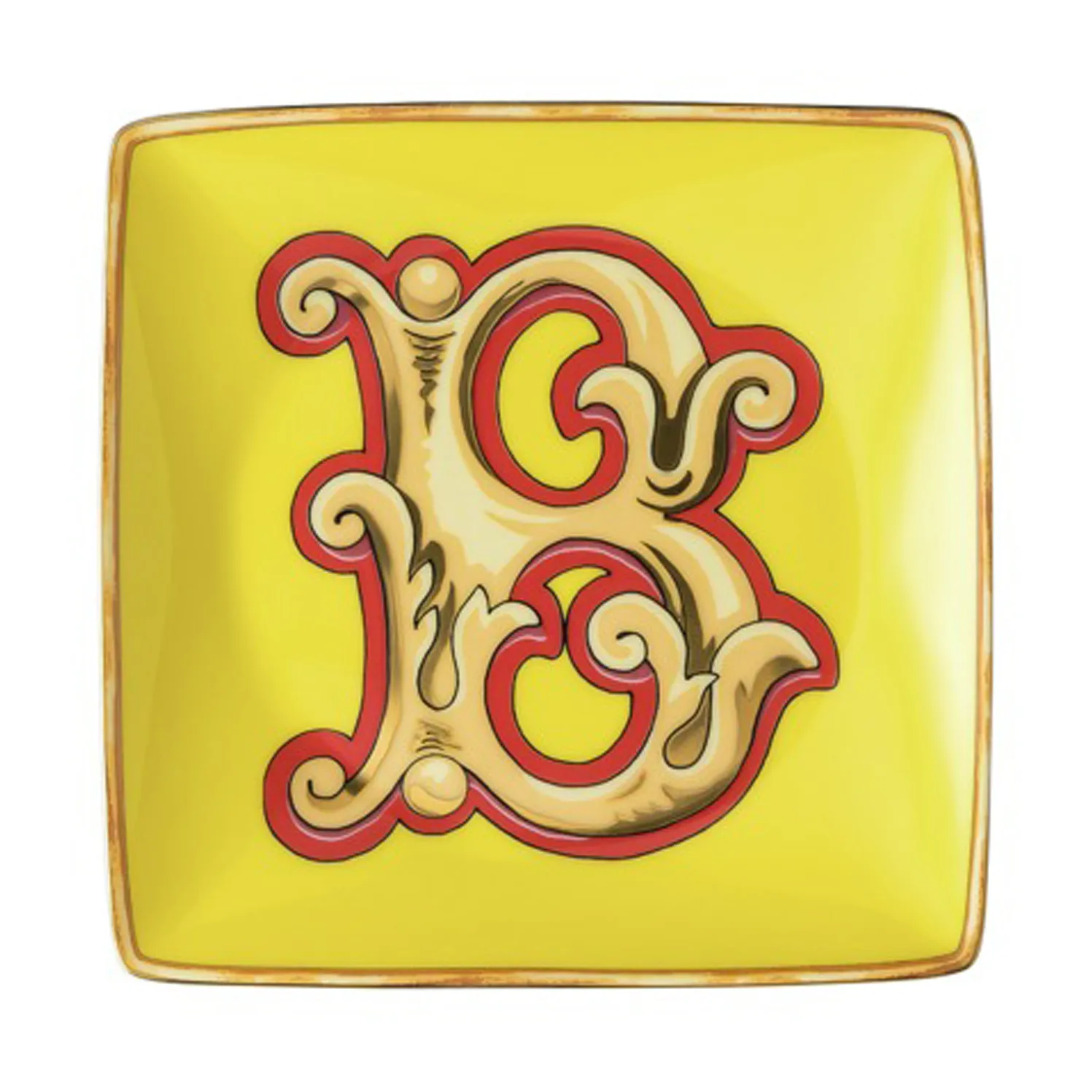 Versace Holiday Alphabet 碟 12cm, B Versace