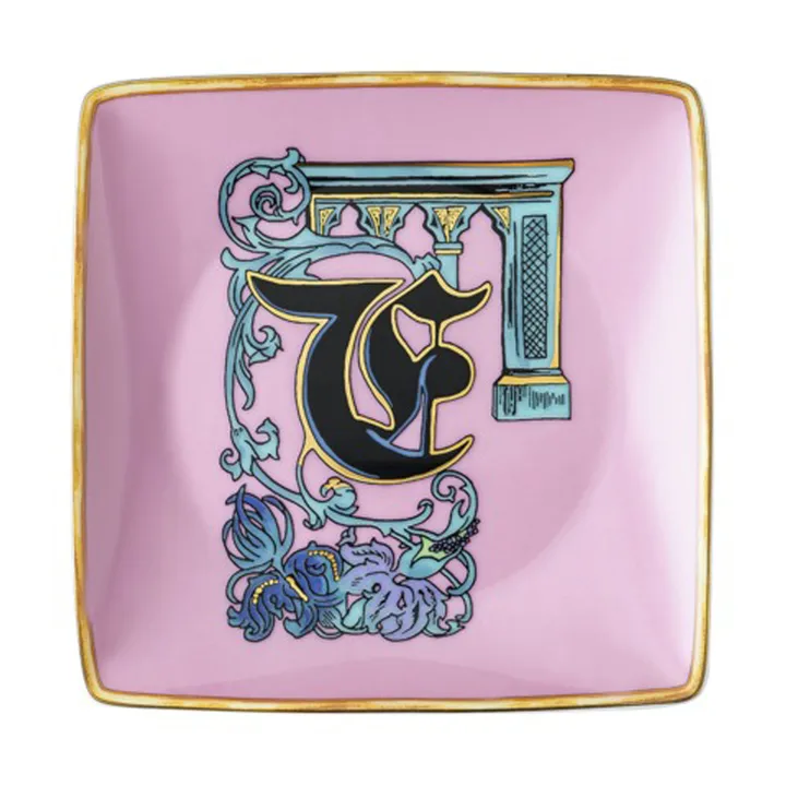 Versace Holiday Alphabet 碟 12cm - F - Versace