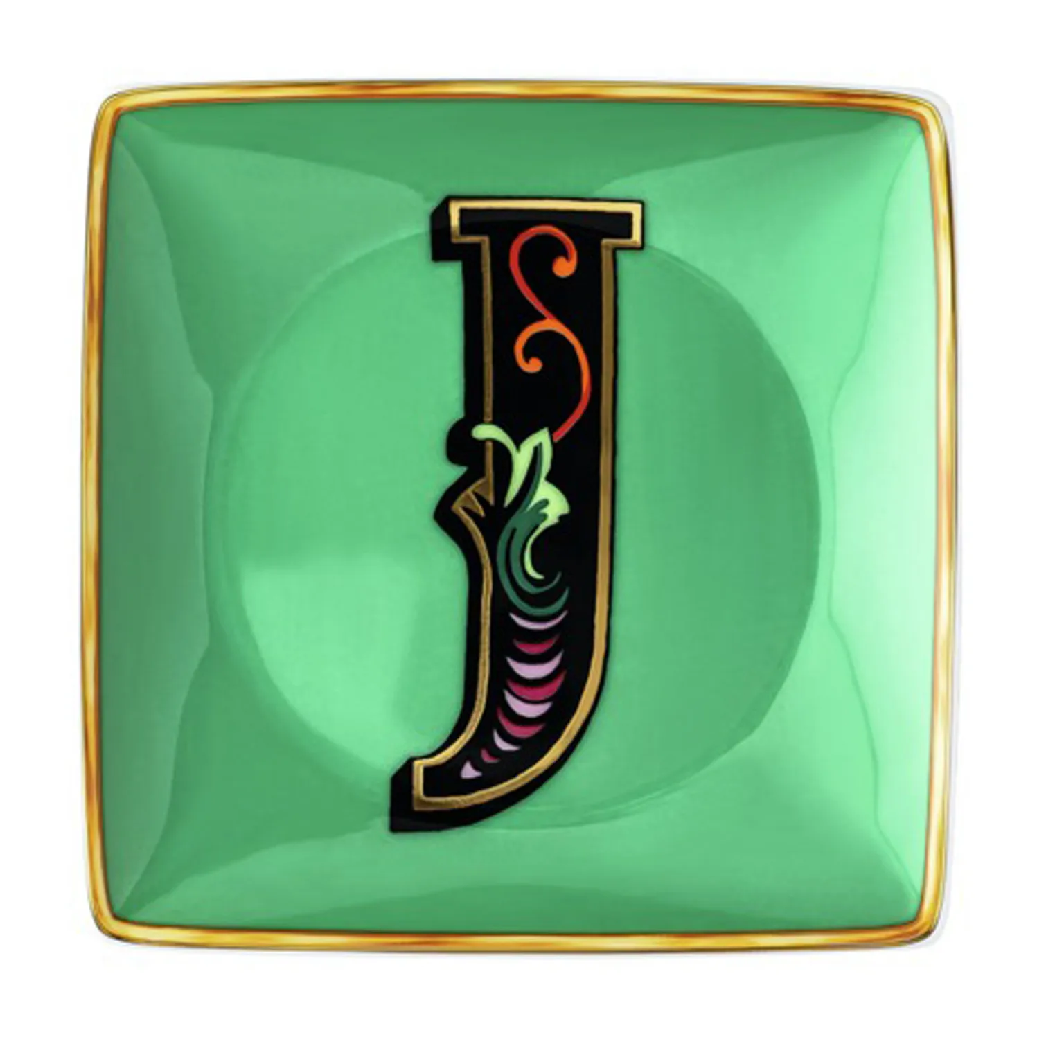 Versace Holiday Alphabet 碟 12cm, J Versace