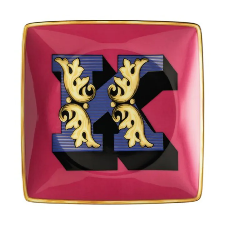 Versace Holiday Alphabet 碟 12cm - K - Versace