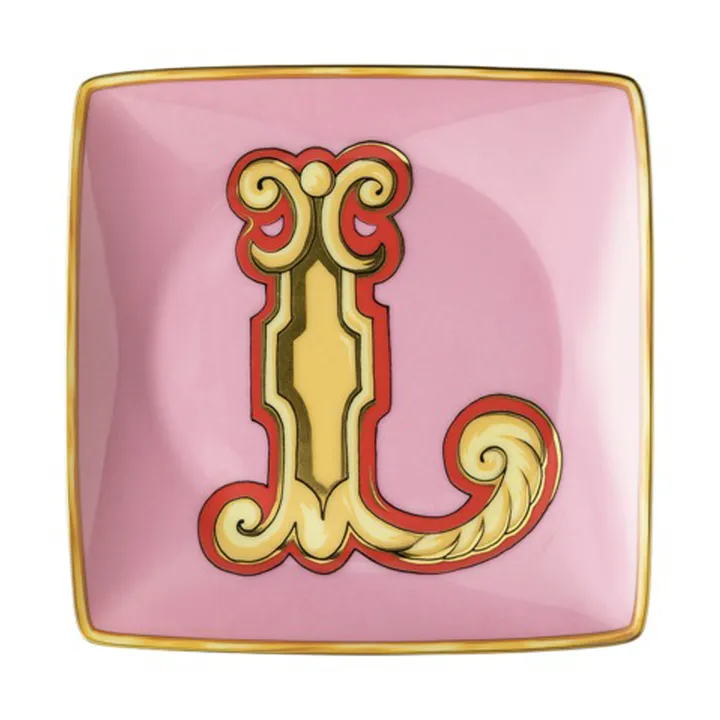 Versace Holiday Alphabet 碟 12cm - L - Versace