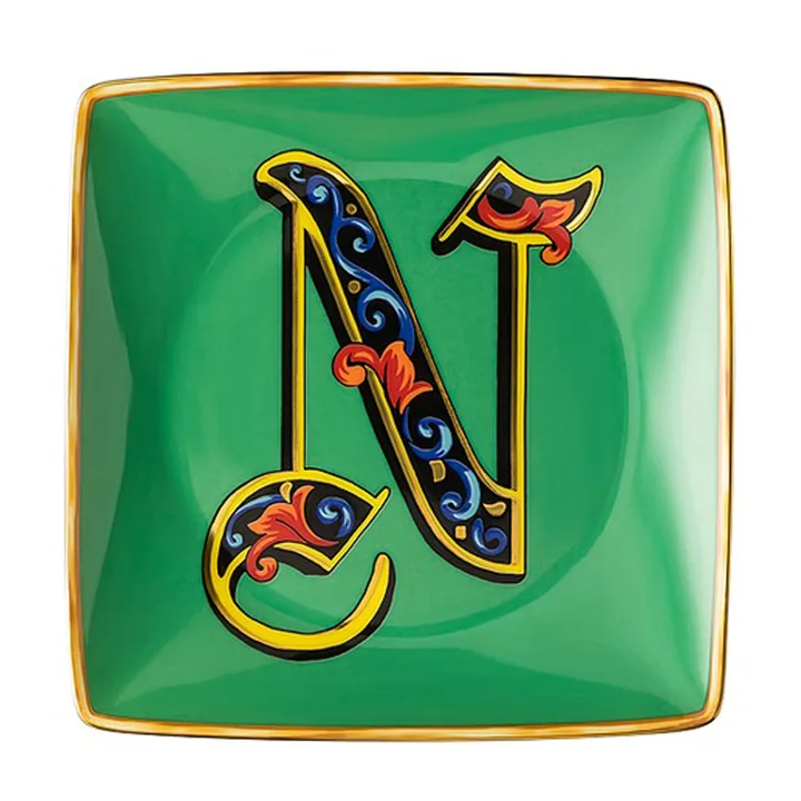 Versace Holiday Alphabet 碟 12cm - N - Versace