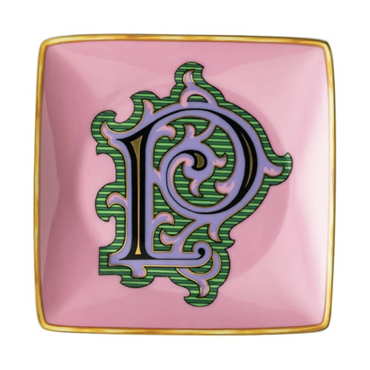 Versace Holiday Alphabet 碟 12cm, P Versace